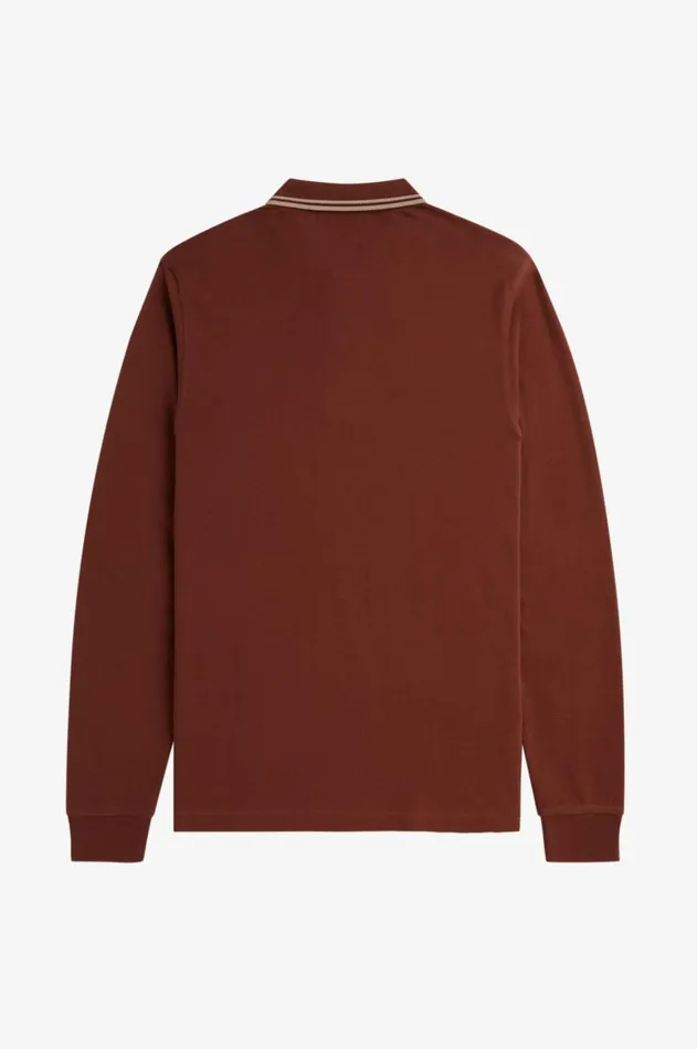 Men The Fred Perry Shirt Fred Perry M3636 Whisky Brownporridge Marlporridge Marl