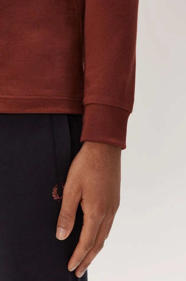 Men The Fred Perry Shirt Fred Perry M3636 Whisky Brownporridge Marlporridge Marl