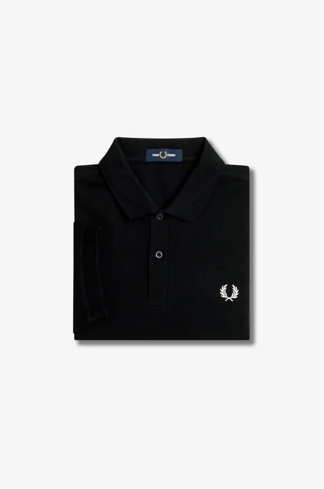 Men The Fred Perry Shirt Fred Perry M6000 Blacksnow White