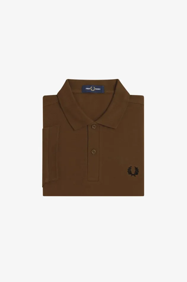 Men The Fred Perry Shirt Fred Perry M6000 Burnt Tobaccoblack