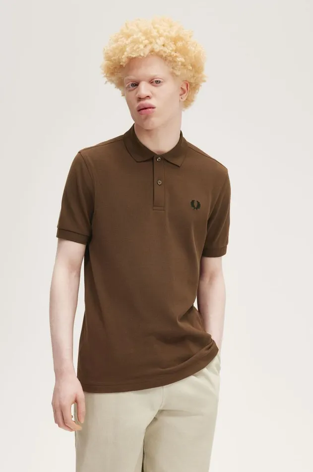 Men The Fred Perry Shirt Fred Perry M6000 Burnt Tobaccoblack