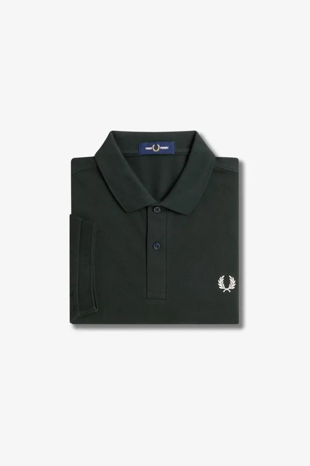 Men The Fred Perry Shirt Fred Perry M6000 Night Greensnow White