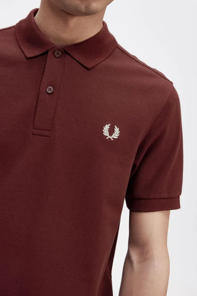 Men The Fred Perry Shirt Fred Perry M6000 Oxbloodecru