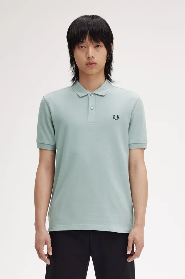 Men The Fred Perry Shirt Fred Perry M6000 Silver Blueblack
