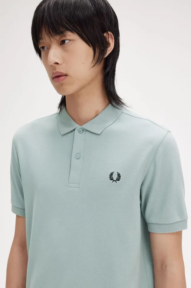 Men The Fred Perry Shirt Fred Perry M6000 Silver Blueblack