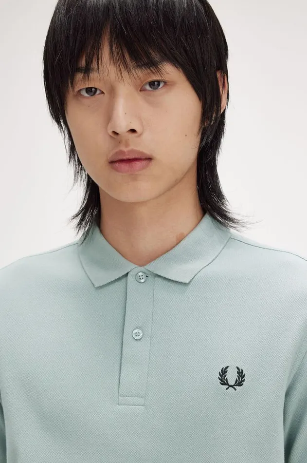 Men The Fred Perry Shirt Fred Perry M6000 Silver Blueblack