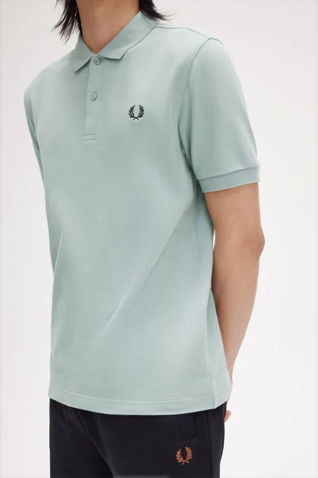 Men The Fred Perry Shirt Fred Perry M6000 Silver Blueblack