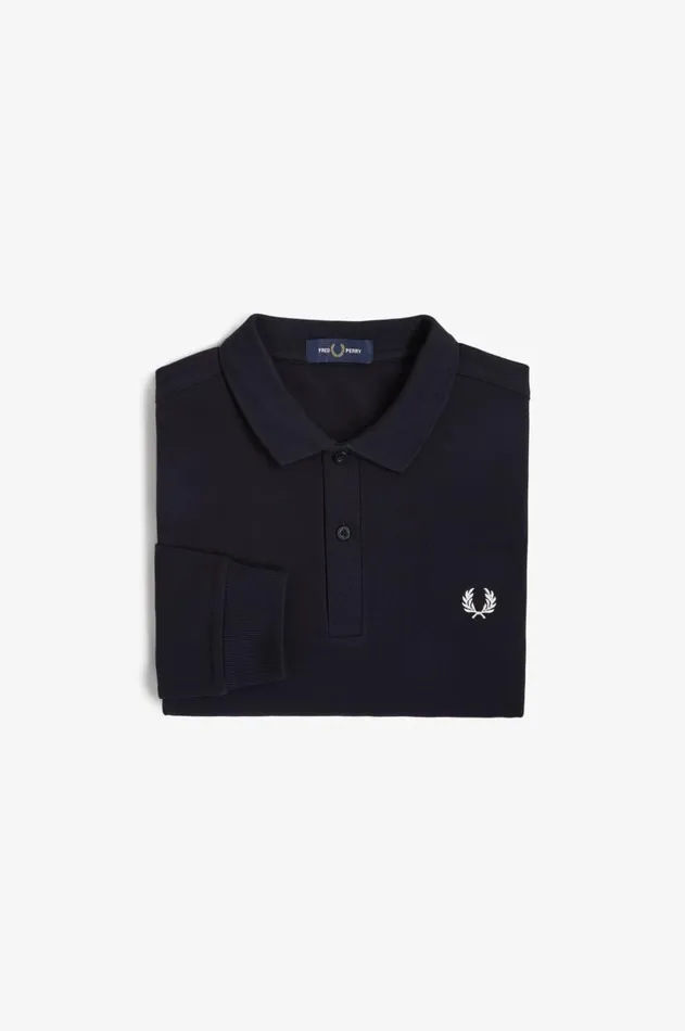 Men The Fred Perry Shirt Fred Perry M6006 Navywhite