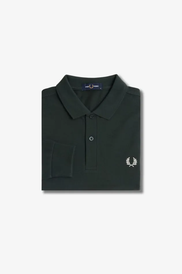Men The Fred Perry Shirt Fred Perry M6006 Nightgreensnow White