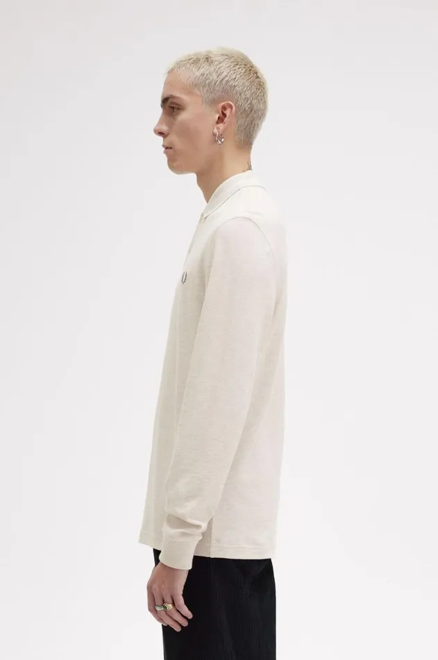 Men The Fred Perry Shirt Fred Perry M6006 Porridge Marlanchor Grey