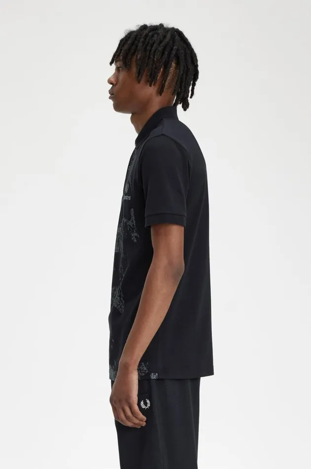 Men The Fred Perry Shirt Fred Perry Skull Fred Perry Shirt Black