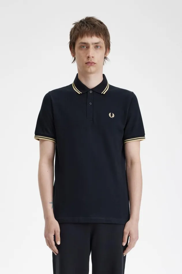Men The Fred Perry Shirt Fred Perry Tokyo M12 Blackchampagnechampagne