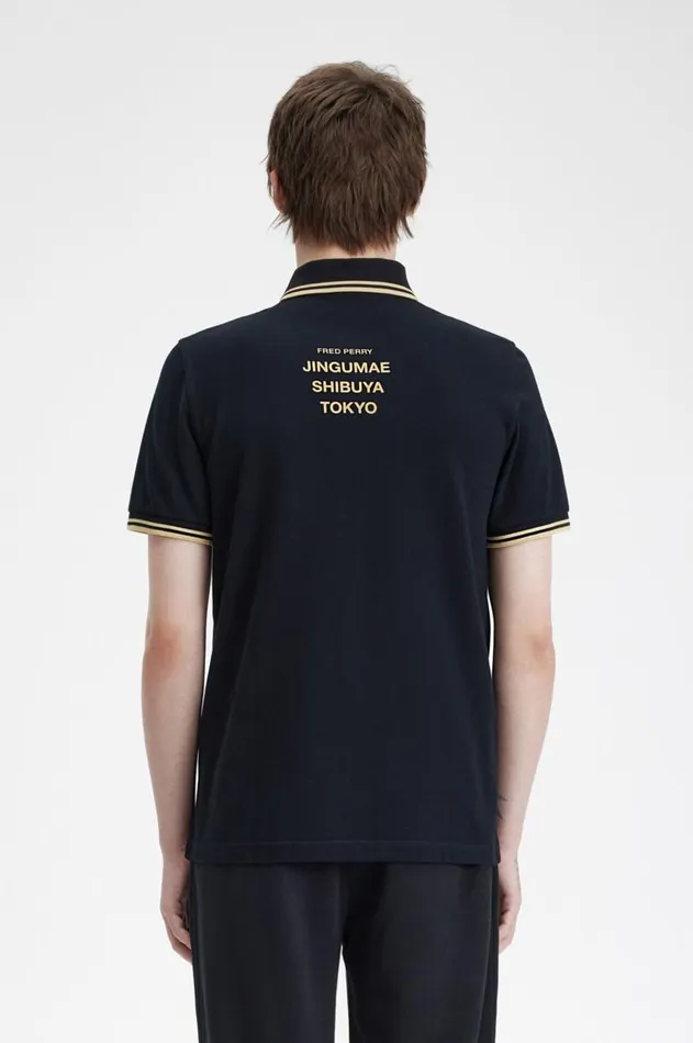 Men The Fred Perry Shirt Fred Perry Tokyo M12 Blackchampagnechampagne