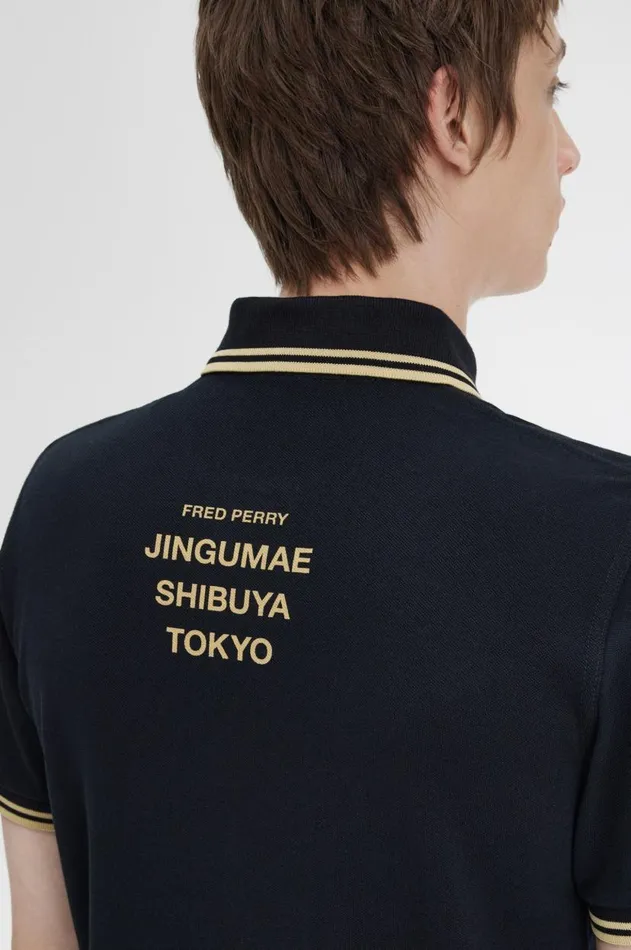 Men The Fred Perry Shirt Fred Perry Tokyo M12 Blackchampagnechampagne