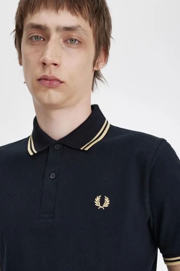 Men The Fred Perry Shirt Fred Perry Tokyo M12 Blackchampagnechampagne