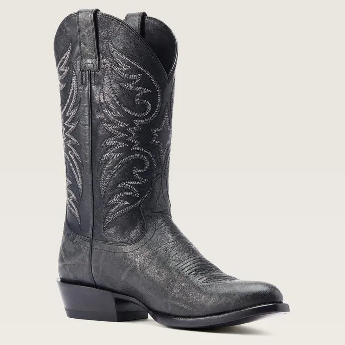Men Western Boots Ariat Bankroll Western Boot Black Elephant Print