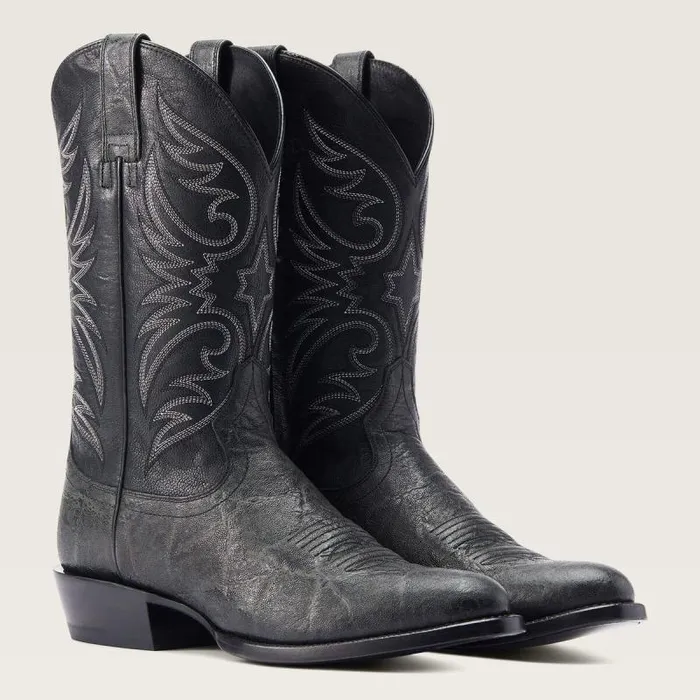 Men Western Boots Ariat Bankroll Western Boot Black Elephant Print