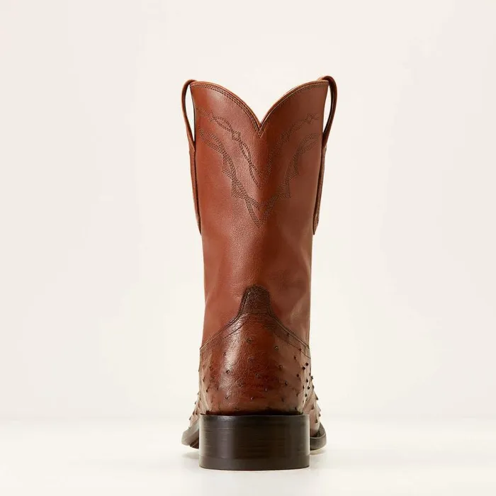 Men Western Boots Ariat Bench Made Clanton Western Boot Bourbon Full Quill Ostrich Men Western Boots Ariat Bench Made Clanton Western Boot Bourbon Full Quill Ostrich