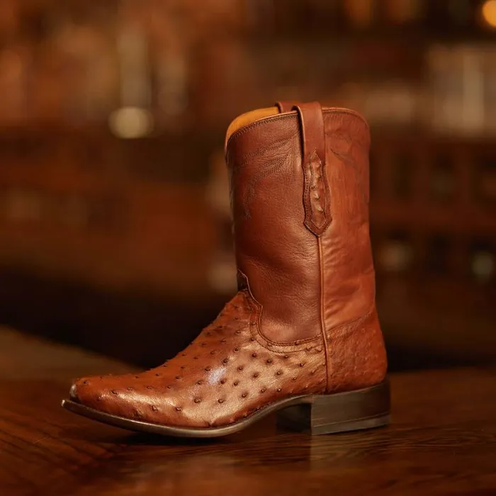 Men Western Boots Ariat Bench Made Clanton Western Boot Bourbon Full Quill Ostrich Men Western Boots Ariat Bench Made Clanton Western Boot Bourbon Full Quill Ostrich