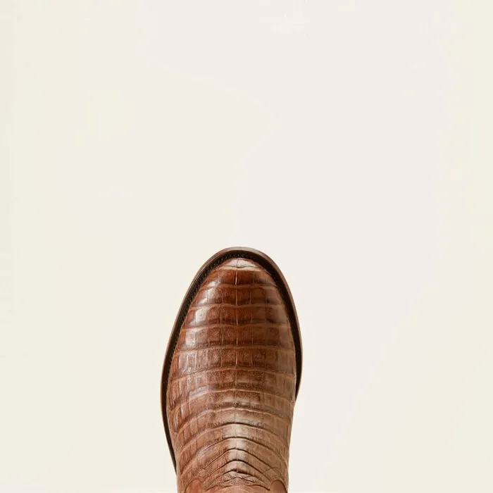 Men Western Boots Ariat Bench Made Clanton Western Boot Natural Caiman Belly Men Western Boots Ariat Bench Made Clanton Western Boot Natural Caiman Belly