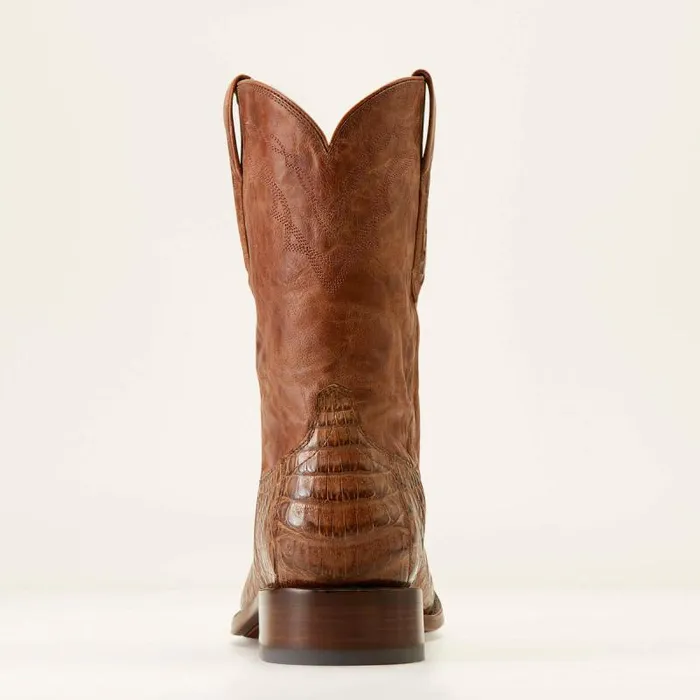 Men Western Boots Ariat Bench Made Clanton Western Boot Natural Caiman Belly Men Western Boots Ariat Bench Made Clanton Western Boot Natural Caiman Belly