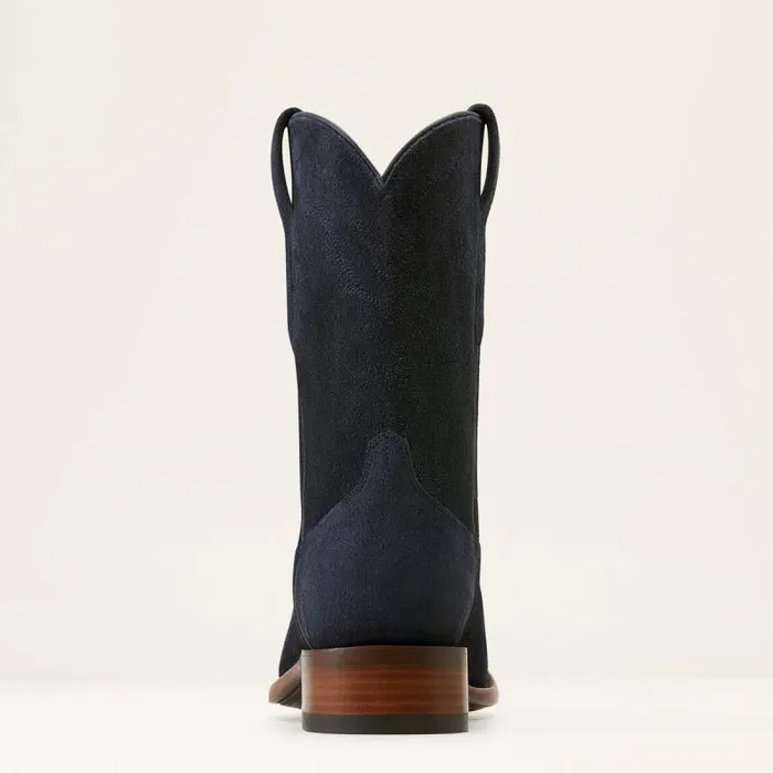 Men Western Boots Ariat Bench Made Clanton Western Boot Oiled Navy Roughout Men Western Boots Ariat Bench Made Clanton Western Boot Oiled Navy Roughout