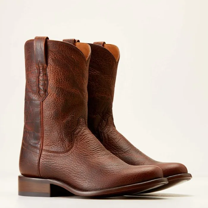 Men Western Boots Ariat Bench Made Clanton Western Boot Saddle Brown Bison Men Western Boots Ariat Bench Made Clanton Western Boot Saddle Brown Bison
