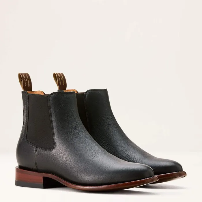 Men Western Boots Ariat Bench Made Reed Western Boot Cool Black Bison Men Western Boots Ariat Bench Made Reed Western Boot Cool Black Bison
