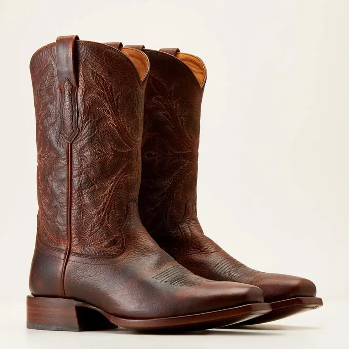 Men Western Boots Ariat Bench Made Stilwell Cowboy Boot Saddle Brown Bison Men Western Boots Ariat Bench Made Stilwell Cowboy Boot Saddle Brown Bison