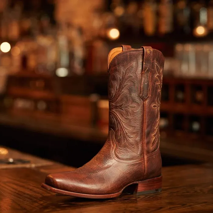 Men Western Boots Ariat Bench Made Stilwell Cowboy Boot Saddle Brown Bison Men Western Boots Ariat Bench Made Stilwell Cowboy Boot Saddle Brown Bison