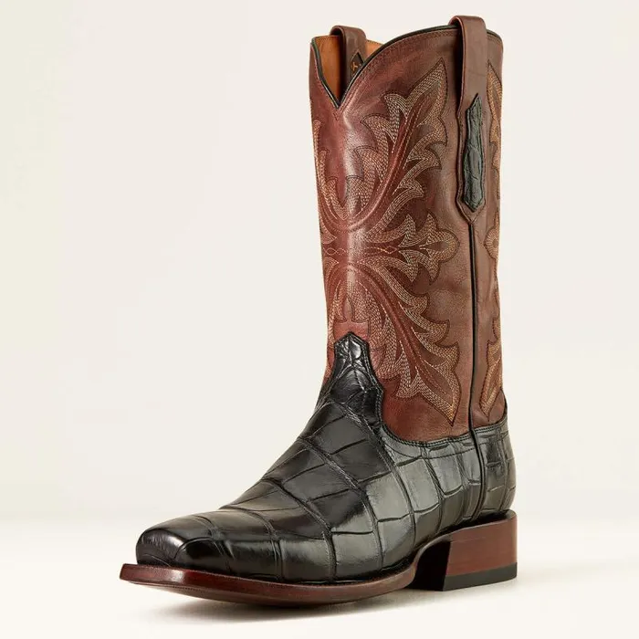 Men Western Boots Ariat Bench Made Stilwell Western Boot Black American Alligatorwhiskey Brown Men Western Boots Ariat Bench Made Stilwell Western Boot Black American Alligatorwhiskey Brown