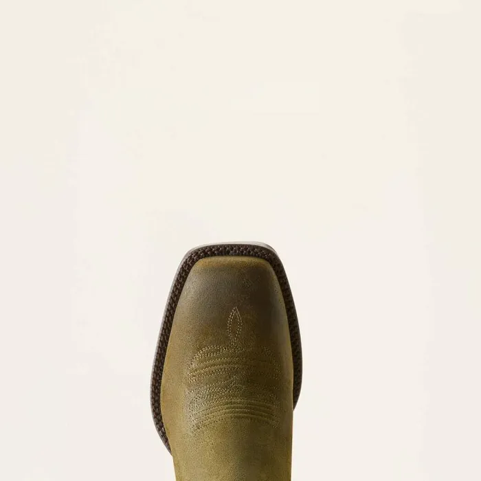 Men Western Boots Ariat Booker Ultra Western Boot Olive Suede