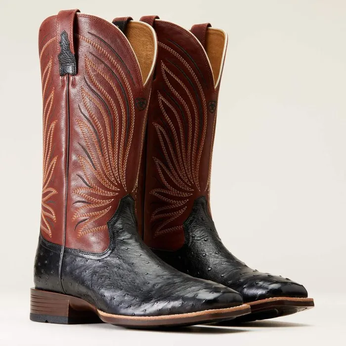 Men Western Boots Ariat Brandin039 Ultra Western Boot Jet Black Full Quill Ostrich Men Western Boots Ariat Brandin039 Ultra Western Boot Jet Black Full Quill Ostrich