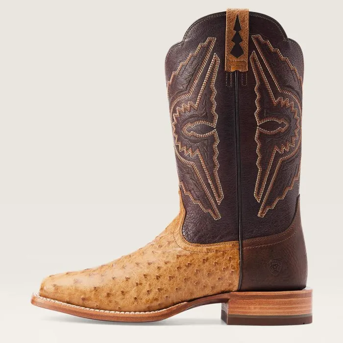 Men Western Boots Ariat Broncy Western Boot Antique Saddle Fq Ostrich