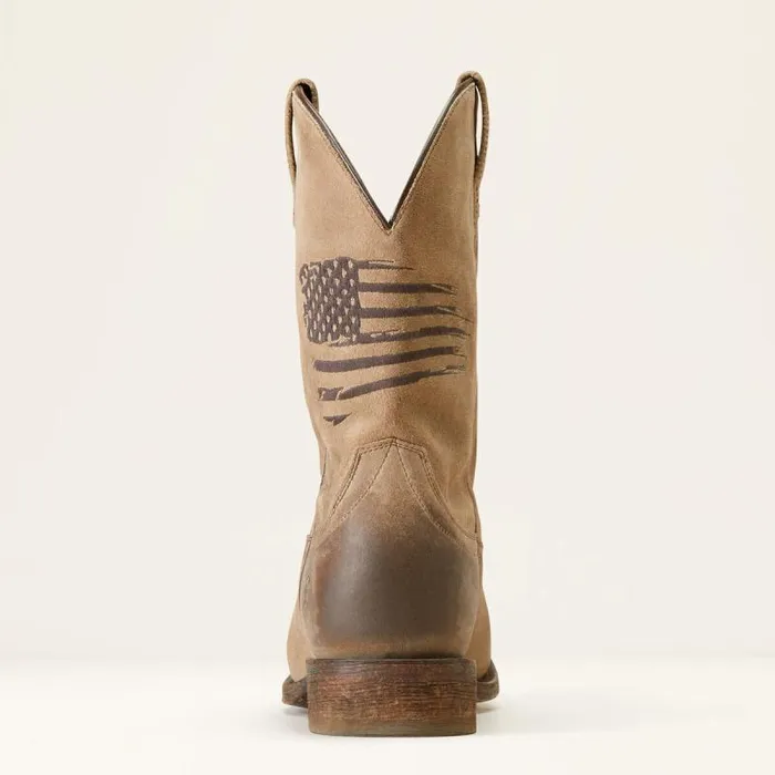 Men Western Boots Ariat Circuit Patriot Western Boot Burned Grey Roughout Men Western Boots Ariat Circuit Patriot Western Boot Burned Grey Roughout