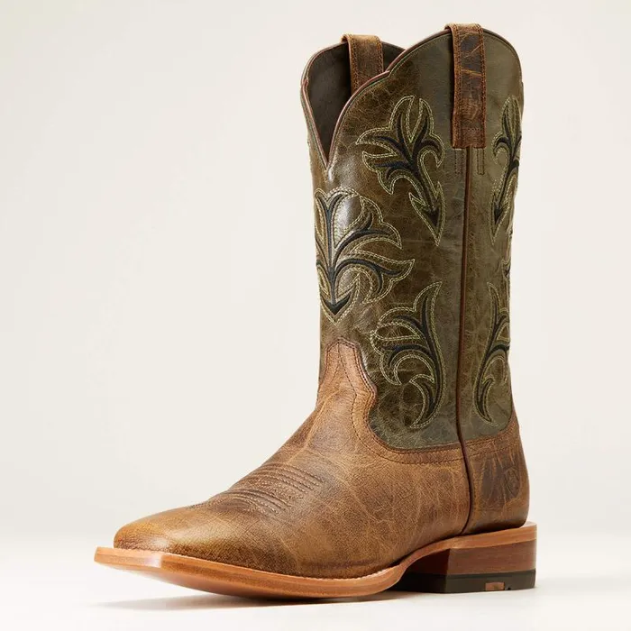 Men Western Boots Ariat Cowboss Western Boot Crinkled Brown