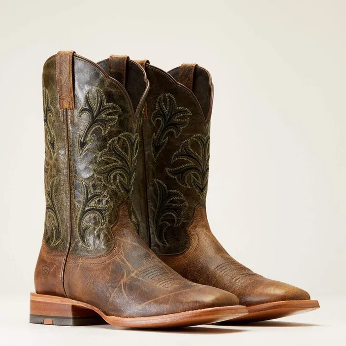 Men Western Boots Ariat Cowboss Western Boot Crinkled Brown Men Western Boots Ariat Cowboss Western Boot Crinkled Brown