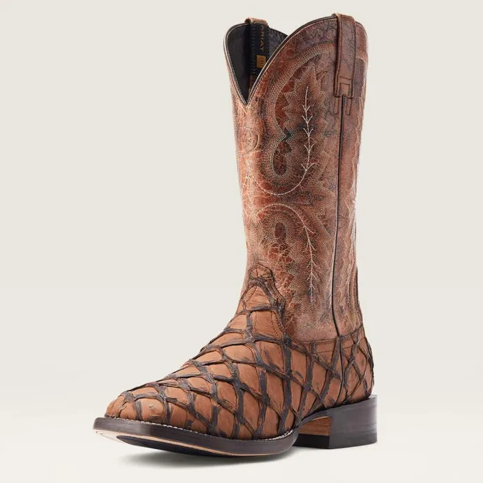 Men Western Boots Ariat Deep Water Western Boot Aged Tan Piraruci