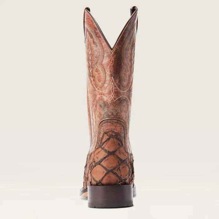 Men Western Boots Ariat Deep Water Western Boot Aged Tan Piraruci