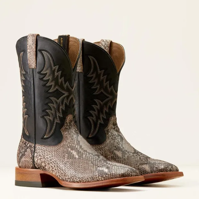 Men Western Boots Ariat Dry Gulch Cowboy Boot Tan Pythonancient Black Men Western Boots Ariat Dry Gulch Cowboy Boot Tan Pythonancient Black