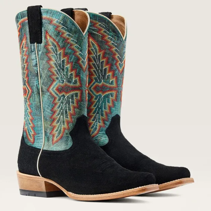 Men Western Boots Ariat Futurity Showman Western Boot Black Roughout Men Western Boots Ariat Futurity Showman Western Boot Black Roughout