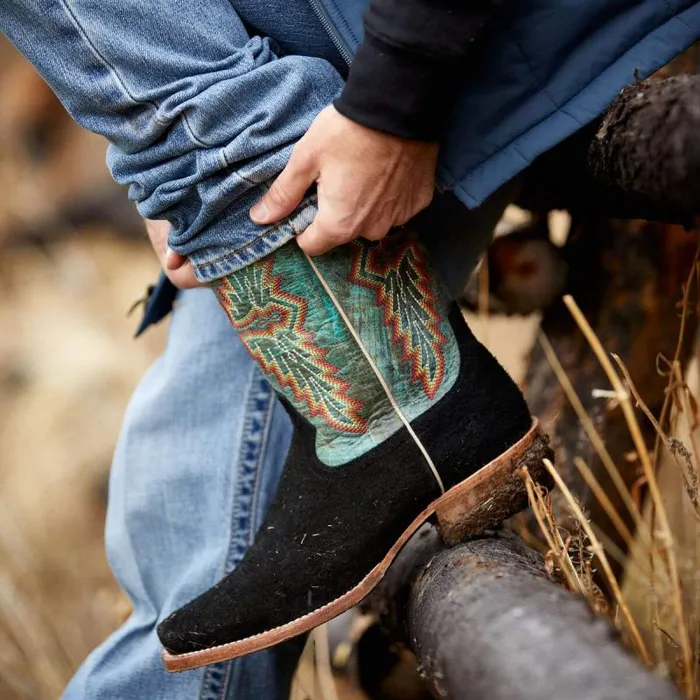 Men Western Boots Ariat Futurity Showman Western Boot Black Roughout Men Western Boots Ariat Futurity Showman Western Boot Black Roughout