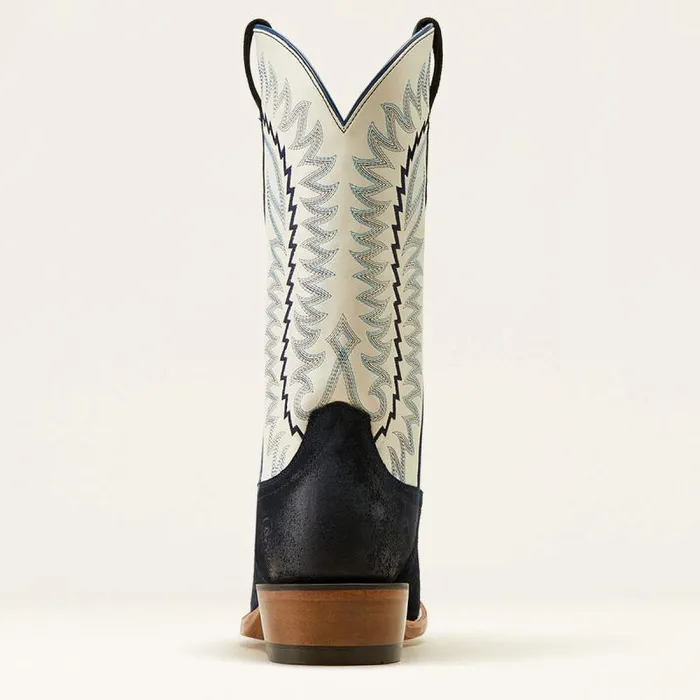 Men Western Boots Ariat Futurity Time Cowboy Boot Polo Blue Roughoutblanco