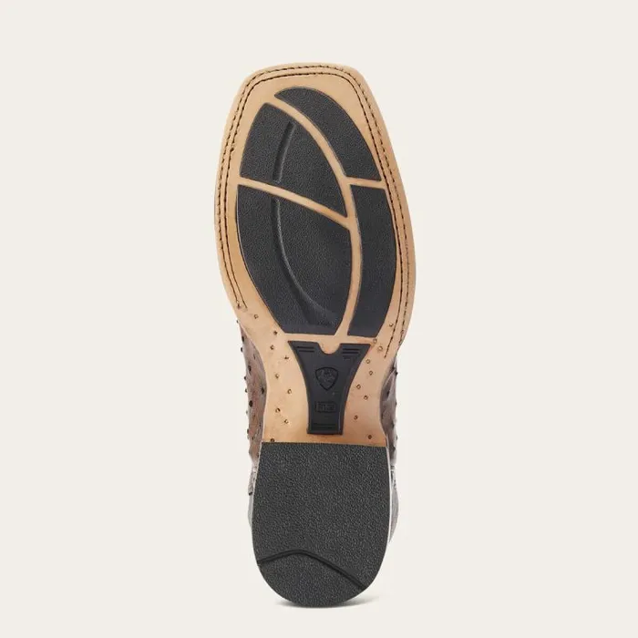 Men Western Boots Ariat Gallup Western Boot Mocha Full Quill Ostrich Men Western Boots Ariat Gallup Western Boot Mocha Full Quill Ostrich