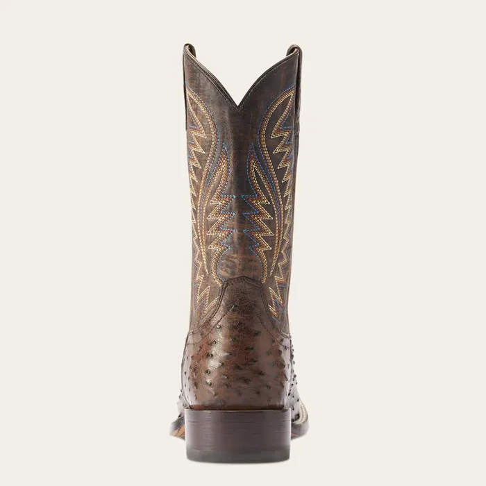 Men Western Boots Ariat Gallup Western Boot Mocha Full Quill Ostrich Men Western Boots Ariat Gallup Western Boot Mocha Full Quill Ostrich
