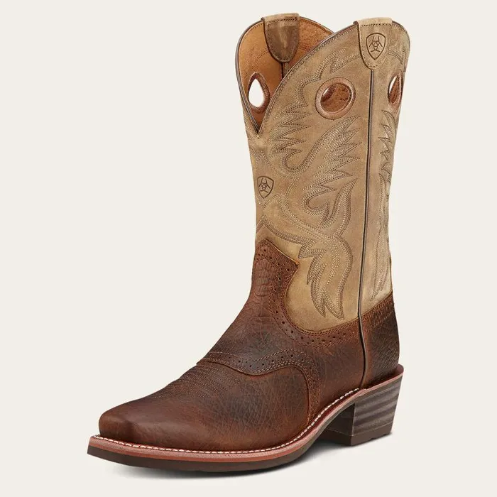 Men Western Boots Ariat Heritage Roughstock Western Boot Earth