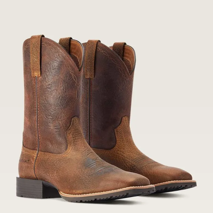 Men Western Boots Ariat Hybrid Grit Western Boot Earth
