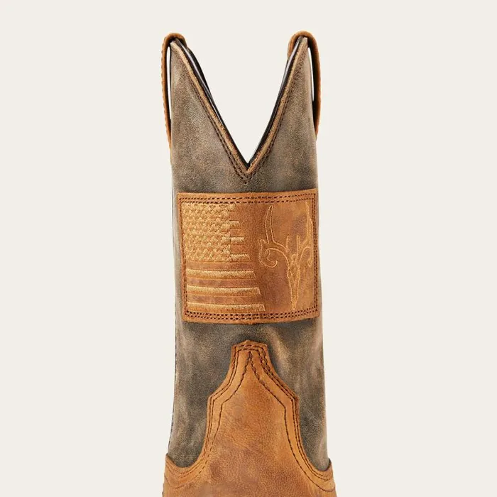 Men Western Boots Ariat Hybrid Patriot Country Western Boot Casper Brown Men Western Boots Ariat Hybrid Patriot Country Western Boot Casper Brown