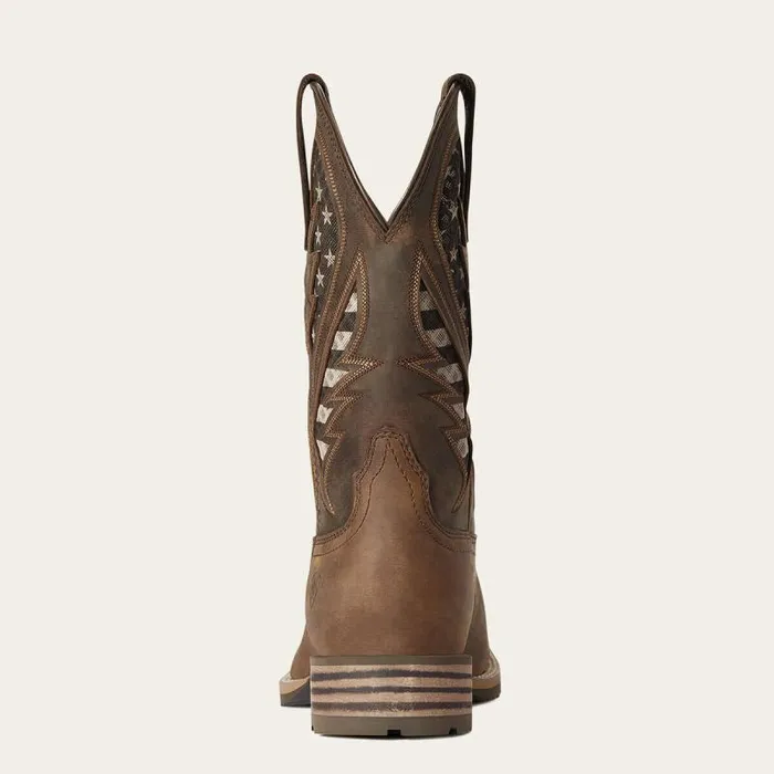 Men Western Boots Ariat Hybrid VentTEK Western Boot Distressed Brown