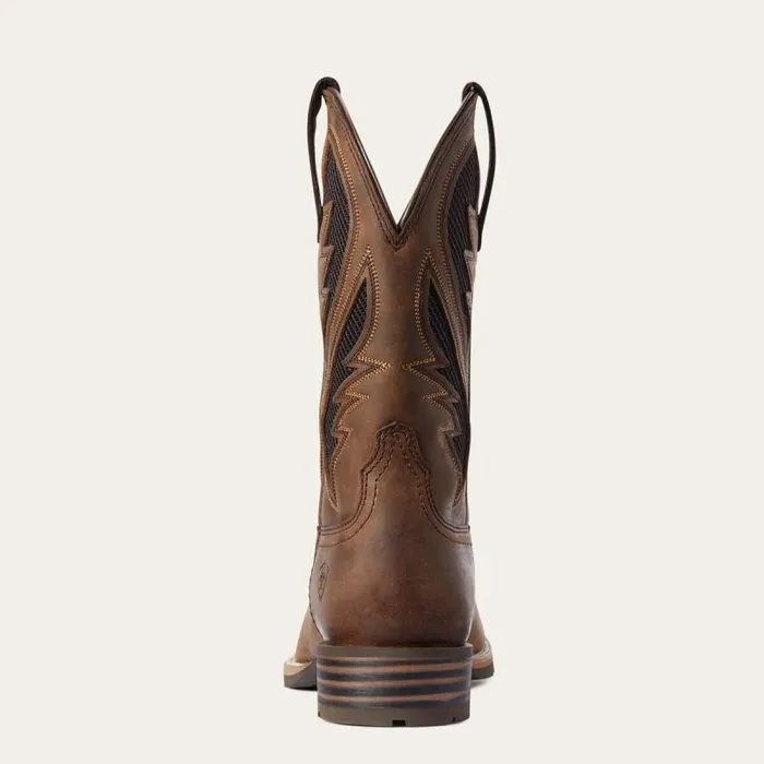 Men Western Boots Ariat Hybrid VentTEK Western Boot Distressed Tan Men Western Boots Ariat Hybrid VentTEK Western Boot Distressed Tan